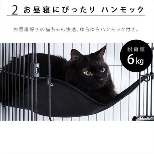 ルーフキャットケージ スリム RFC-704 アイアンブラック_9