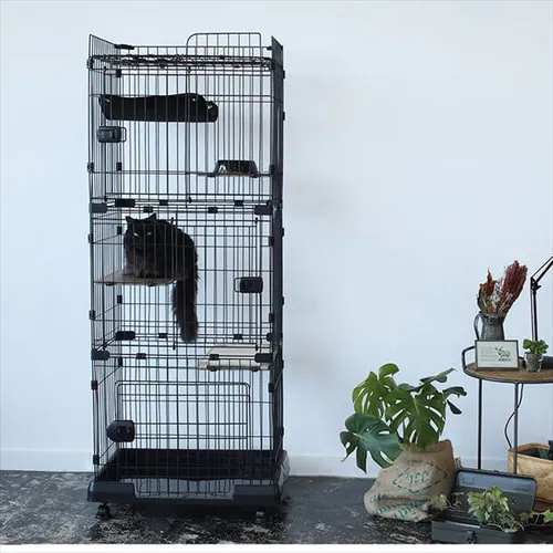 ルーフキャットケージ スリム RFC-704 アイアンブラック_18