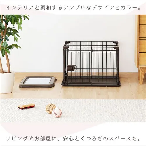 システムサークル STS-400T マットブラウン 犬 サークル_4