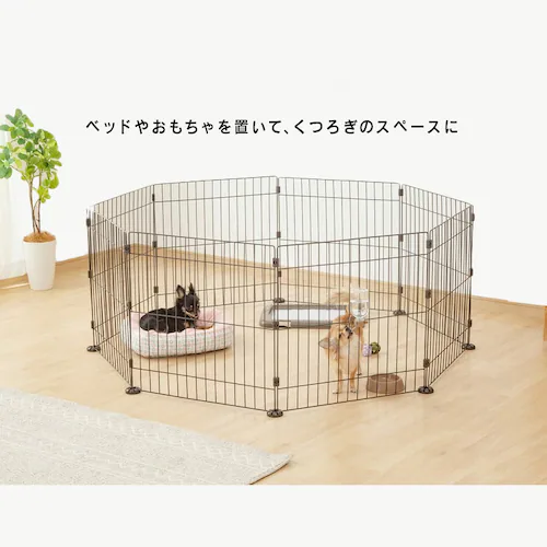 ワイヤーサークル PWC-628 マットブラウン 犬 サークル_7