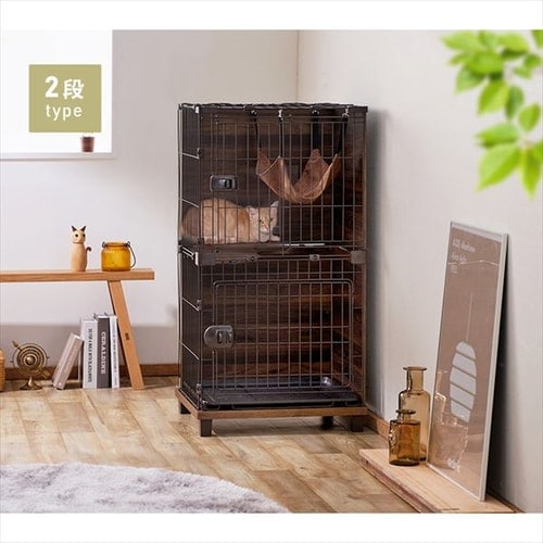 ファニチャースタイルケージ 2段 PFSC-602 猫用 おしゃれ P294761
