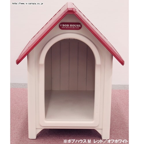 ボブハウス Mサイズ レッド／オフホワイト P311227 │アイリスオーヤマ