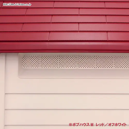 ボブハウス Lサイズ レッド/オフホワイト_4