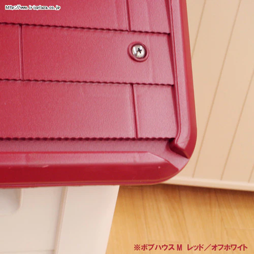ボブハウス Lサイズ レッド/オフホワイト_5