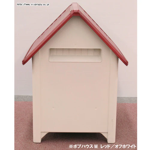 ボブハウス Lサイズ レッド/オフホワイト_6