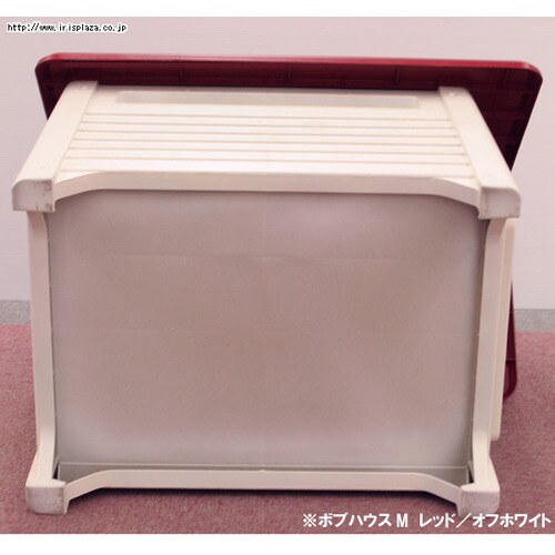 ボブハウス Mサイズ レッド／オフホワイト P311227 │アイリスオーヤマ