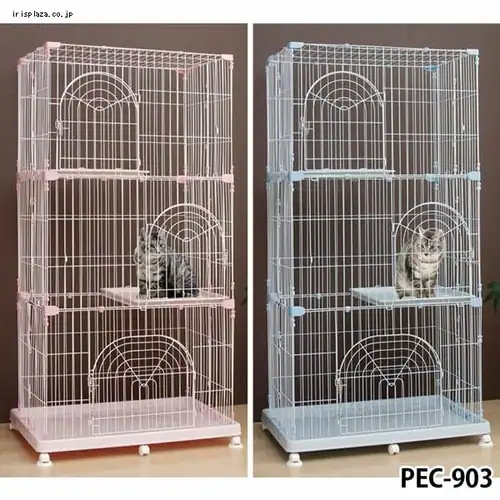 ペットケージ 3段 PEC-903 ミルキーピンク_2