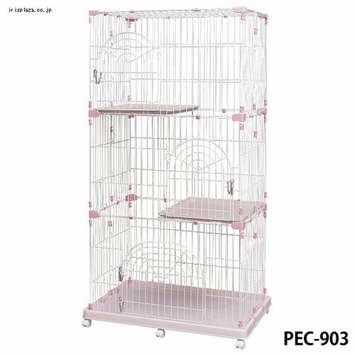ペットケージ 3段 PEC-903 ミルキーピンク_3
