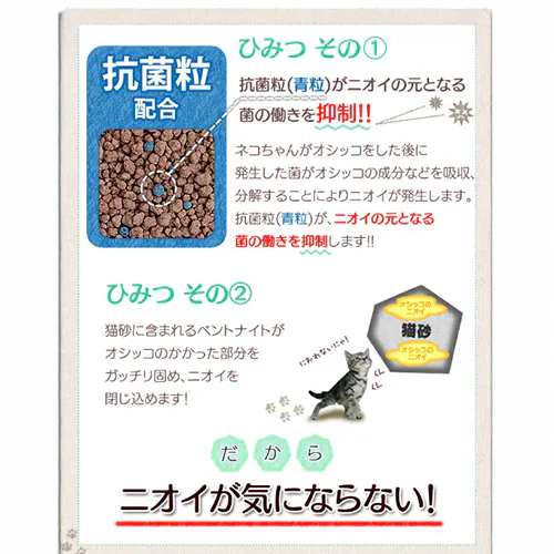 【3袋セット】 猫砂 ハイパーウッディフレッシュ 8L HWF-80 木 鉱物 猫砂_5
