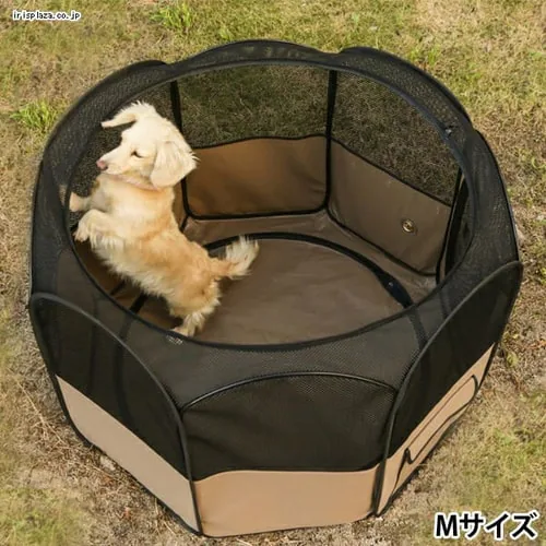 【今なら!骨ガムおまけ付き選べる】折りたたみサークル Mサイズ POTS-920A_5