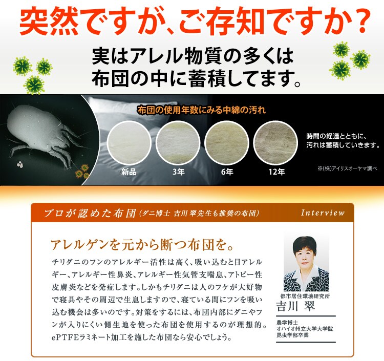 アレルブロック 掛布団