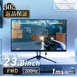 �Q�[�~���O���j�^�[ 23.8�C���` LUCA DG-AF2320S-B �u���b�N