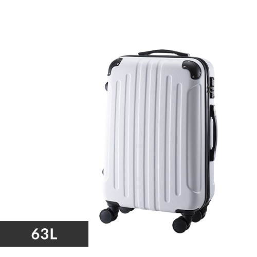 超目玉／スーツケース Mサイズ 63L 4～7泊 ダブルキャスター KD-SCK