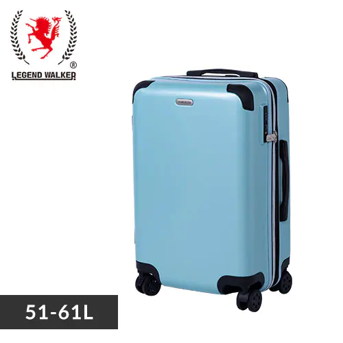 スーツケース レジェンドウォーカー Mサイズ 51〜61L 3〜5泊 ダブルキャスター 拡張機能付き 5515-57 ブルー_0