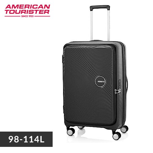 スーツケース アメリカンツーリスター Lサイズ 98〜114L 7泊以上 ダブルキャスター 拡張機能付き CURIO SPINNER 75/28 EXP ブラック_0