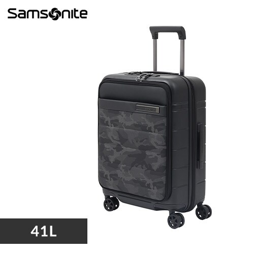 スーツケース サムソナイト 41〜48L 1〜3泊 ダブルキャスター 拡張機能付き NEOPOD スピナ EXP 55/20 カモブラック_0