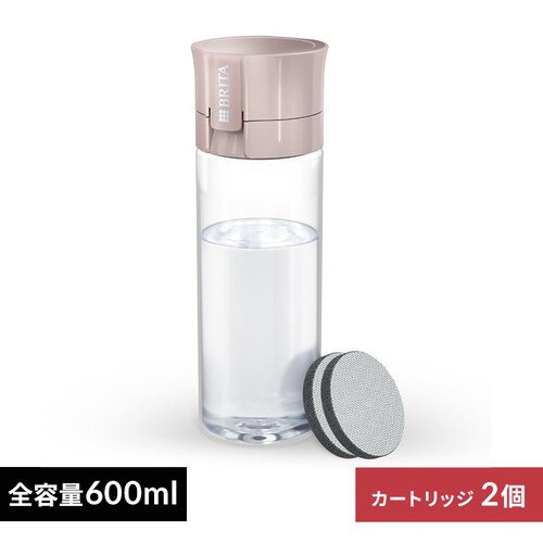 浄水器 ボトル型 水筒 ウォーターボトル PFOS/PFOA除去試験済 マイボトル モーヴローズ 600ml カートリッジ2個付_0