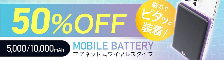 ���o�C���o�b�e���[ �}�O�l�b�g�� ���z 50%OFF