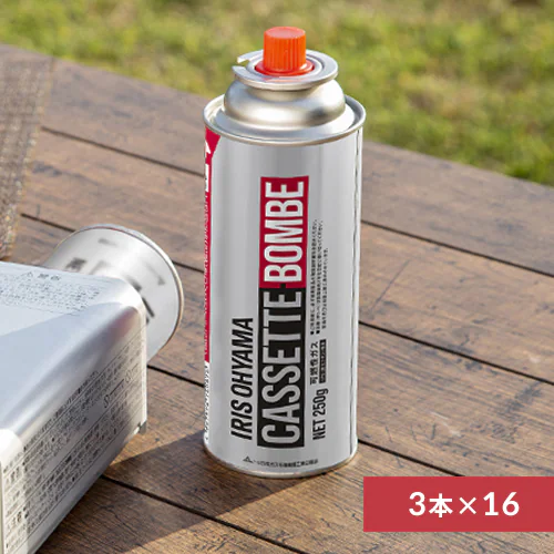 【3本入り×16個セット】カセットボンベ 48本セット IGB-250B_0