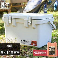 �y�����ԕۗ��L�t���zHUGEL �^��f�M�N�[���[�{�b�N�X 40L VITC-40R �z���C�g�A�b�V�� ���ቷ�ۗ�ܕt��