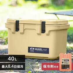 �y�����ԕۗ��L�t���zHUGEL �N�[���[�{�b�N�X 40L TC-40 �x�[�W���@