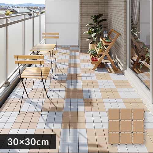 値引！！ インターロッキングデッキタイル 全56枚 +2枚端数 201513.jpg