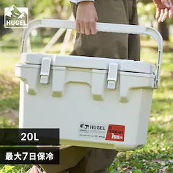 HUGEL 真空断熱クーラーボックス 20L VITC-20R ホワイトアッシュ