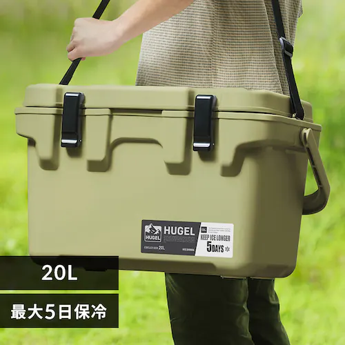 HUGEL クーラーボックス 20L TC-20R カーキ_0