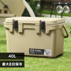 HUGEL クーラーボックス 40L TC-40R ベージュ