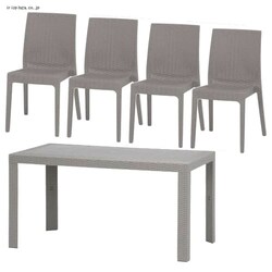 �X�e�� �e�[�u�� 80�~140 �{�`�F�A�[4�r �O���[ 