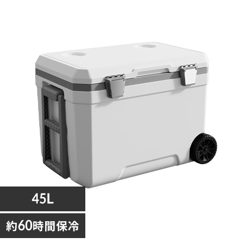 クーラーボックス 大型 45L ハードタイプ キャスター付き IS-HCB45-GN グリーン