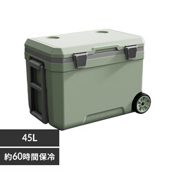 �N�[���[�{�b�N�X ��^ 45L �n�[�h�^�C�v �L���X�^�[�t�� IS-HCB45-GN �O���[��