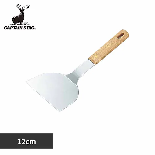 フライ返し ヘラ 12cm 木柄 BBQ クラーク M-9096 【プラザセレクト】_0