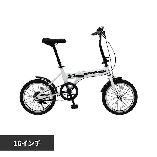 HUMMER �m�[�p���N 16�C���`�܏�ݎ��]�� �z���C�g MG-HM16N-WH �y���Ԏw��s�z�y����s�z�y�����s�z_0