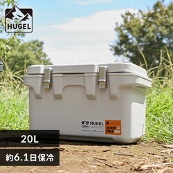 �N�[���[�{�b�N�X HUGEL 20L ��6.1���ۗ� 6�ʐ^��f�M�p�l�� �^��f�M ��e�� VITC-20 �z���C�g�A�b�V��