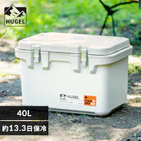 �N�[���[�{�b�N�X HUGEL 40L ��13.3���ۗ� 6�ʐ^��f�M�p�l�� �^��f�M VITC-40 �z���C�g�A�b�V��