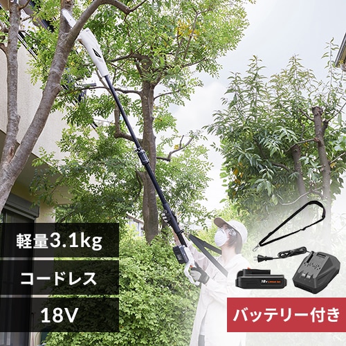  充電式ポールチェーンソー 18V JPC1518 【バッテリー付き】