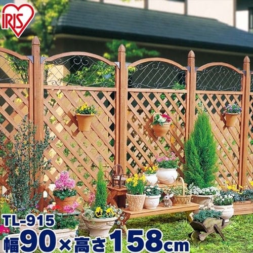 ワイヤーデザインラティス 幅90cm TL-909・TL-912・TL-915 ブラウン 【単品】【4枚セット】
