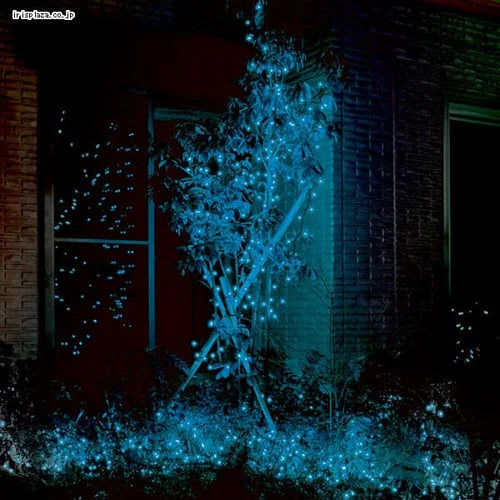 イルミネーションライト ストレート ブルー【白熱電球/8パターン点滅タイプ】_0