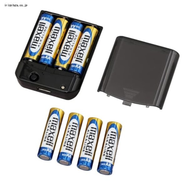 防災用乾電池式携帯充電器 BC-K8 ブラック G573581│アイリスオーヤマ 