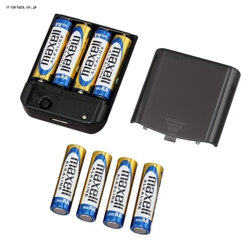 防災用乾電池式携帯充電器 ブラック BC-K8