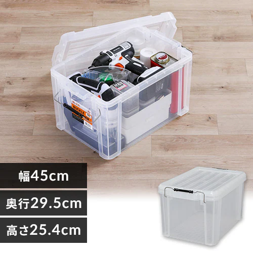 収納ボックス バックルコンテナ BL-21R クリア_0