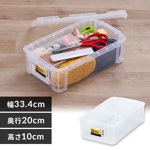 収納ボックス ボックスコンテナ B-4.5R クリア_0