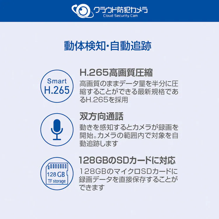 クラウド防犯カメラ 屋内型 NH-FW3M-F1