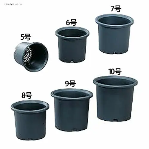 菊鉢 5・6・7・8・9・10号 グレー_1