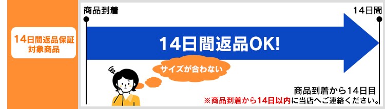 14日間返品保証対象商品