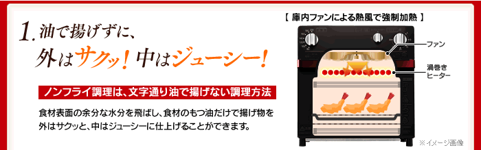 【訳あり】ノンフライ熱風オーブン FVH-D3A-R4