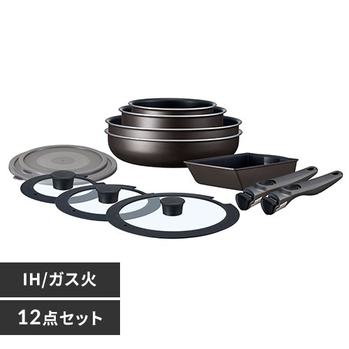 フライパン 12点セット IH/ガス火対応 DIAMOND COAT PAN EHDC-T12S