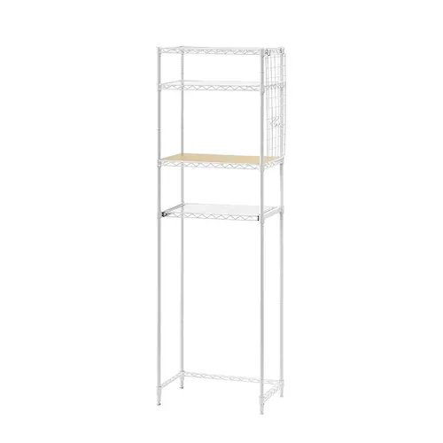 スチールラック 幅55cm カラーメタルラック ペール上ラック ハイタイプ CMM-PRH5518?ホワイト_0