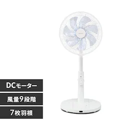 ��@ �É� DC���[�^�[ ���E��U�� �����R���t�� LFD-307L-W �z���C�g